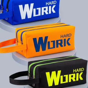 Trousse double compartiment Grande Capacité avec Fermeture Éclair