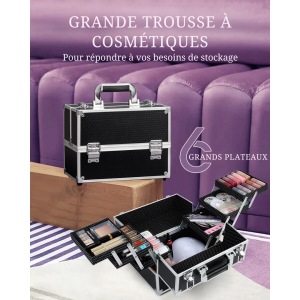 Valise Professionnelle Manucure avec 6 Plateaux