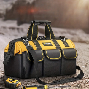 Sac/Trousse à Outils Électricien – Tissu Épais et Résistant, Sac Multifonctionnel Portable en Toile