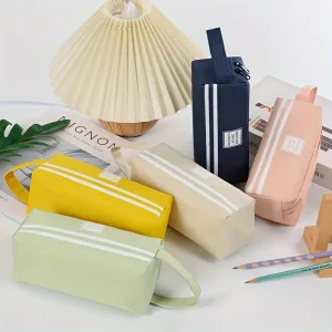Trousse double compartiment Grande Capacité avec Fermeture Éclair