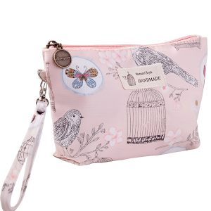 Petite trousse maquillage florale printemps