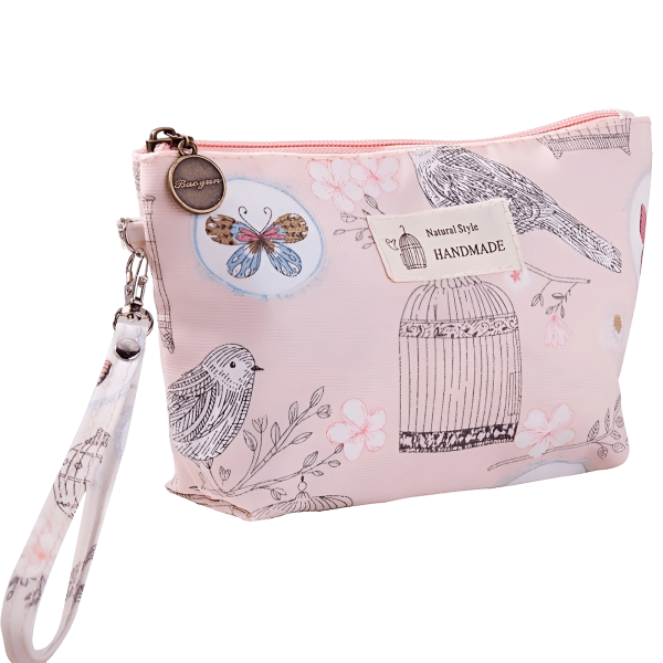 Petite trousse maquillage florale printemps