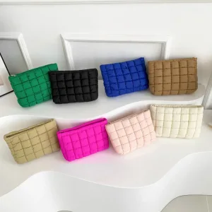 Trousse de Maquillage Matelassée pour Femme