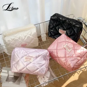 Trousse de Maquillage Matelassée en Coton