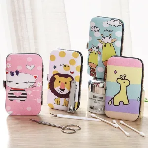 Trousse Kit Manucure et Pédicure en Acier Inoxydable