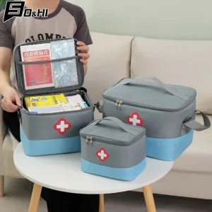 Trousse Médicale de Grande Capacité – Sac de Rangement Portable pour Secours et Premiers Soins