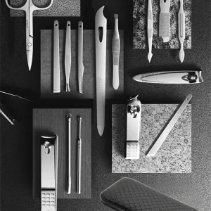 Trousse Manucure  Kit Professionnel en Acier Inoxydable pour Manucure et Pédicure  Étui Portable