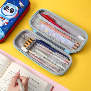 Trousse à Crayons en  3D – Panda Astronaute, Fournitures Scolaires Enfant, Anti-Déformation