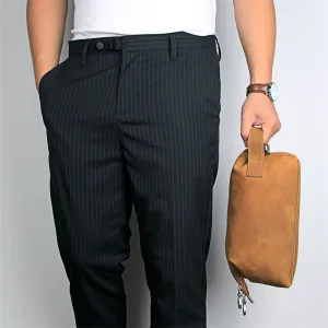 Trousse de Toilette Homme en Cuir Crème Roldan™