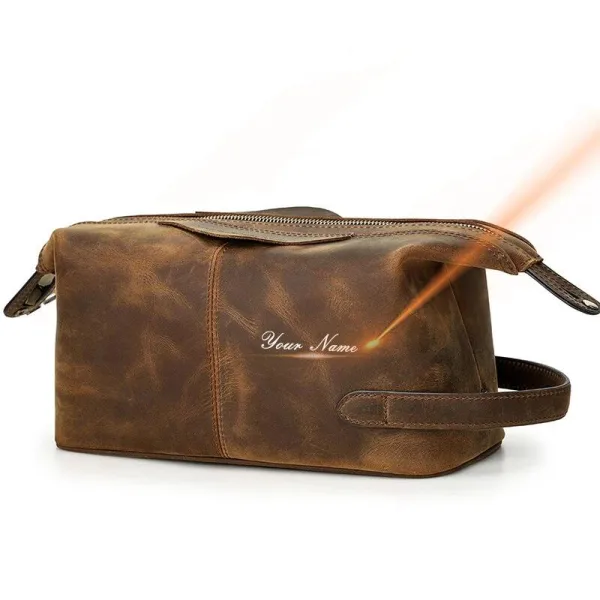 Trousse de Toilette Cuir Personnalisable Sogaïa™