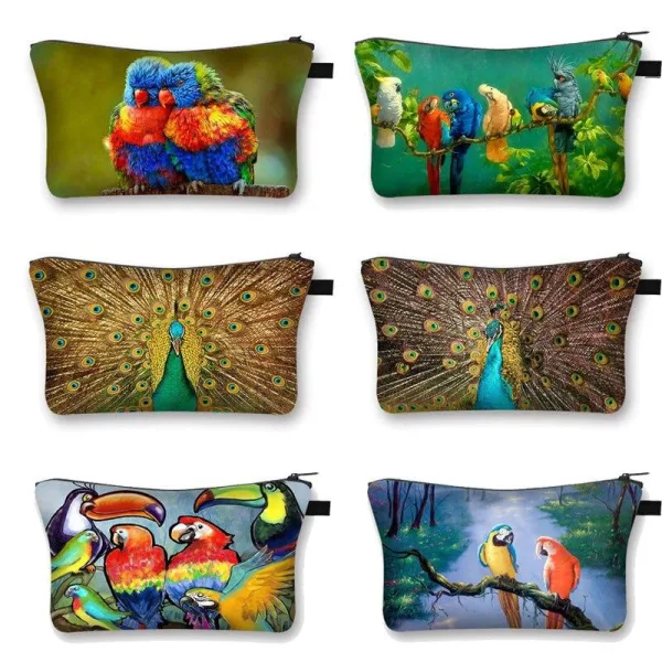 Pochette Maquillage Oiseaux