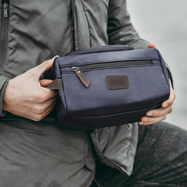 Trousse de Toilette Homme Simili Cuir Wohlbebe™
