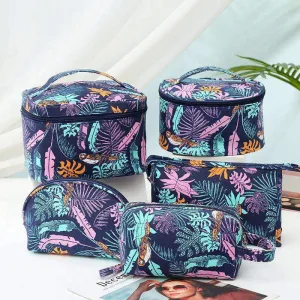 Trousse de Toilette Motif Tropical