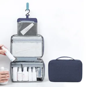 Trousse de toilette pliable à suspendre