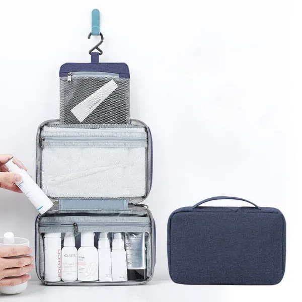 Trousse de toilette pliable à suspendre