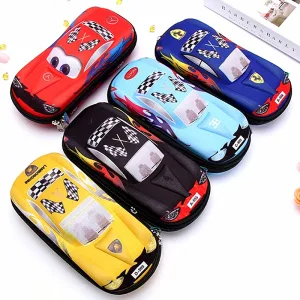 Trousse Scolaire 3D en Forme de Voiture