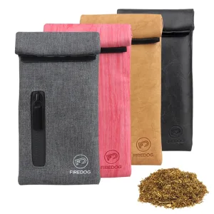 Trousse à Tabac Anti-Odeur avec Fermeture Éclair – Sac de Rangement Portable en Toile