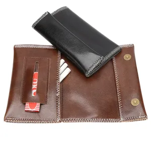 Trousse à Tabac en Cuir Fait Main – Étui de Rangement Élégant et Pratique