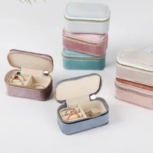 Boîte à Bijoux Mini en Velours 