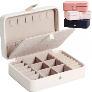 Boîte de Rangement de Bijoux Portable Style Simple 2024