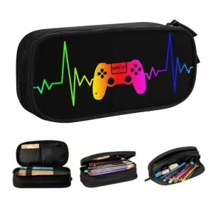 Trousse Videos Games - Grande Capacité, Étui à Stylos Gamer , Accessoires Scolaires