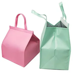 Sac Isotherme Thermique en Aluminium - Grand Sac à Lunch, Sandwich, Boisson, Gâteau, Sac Alimentaire Étanche, Pliable, Couleur Argentée