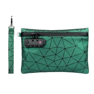Trousse à Tabac Anti-Odeur avec Fermeture à Combinaison – Étui de Rangement pour Tabac et Herbes
